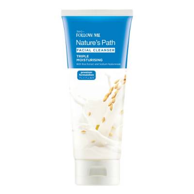 Picture of Follow Me Nature's Path Facial Cleanser Triple Moisturising 160gm